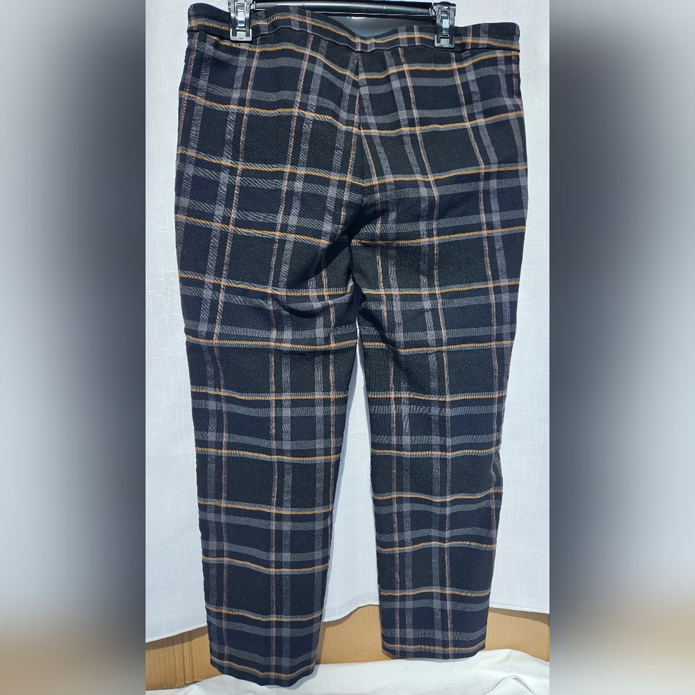 Zack & Rachel Black Plaid Pants Size 14 See Label Full Descriptions